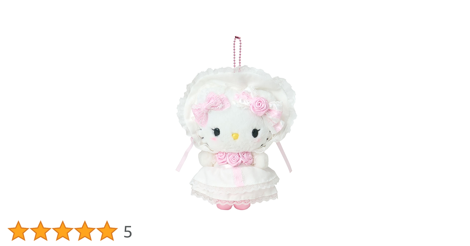 サンリオ　ホワイトフリル　マイメロディ ぬいぐるみ　マスコットホルダー　ちいかわ マイメロディ マスコットホルダー（ホワイトフリル）｜サンリオ